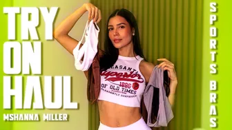 [4K] Sports Bras | Try On Haul | I MsHannaMiller | See-Through Try On Haul | Find the Perfect Fit