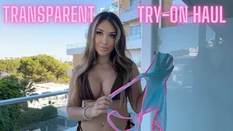 TRANSPARENT outdoor swimsuit try-on haul #1