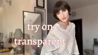 Try On Haul With Transparent Clothing By Liux Bate