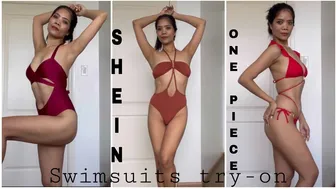 Make A Splash With These Beautiful One-Piece Swimsuits From Shein | Shein Try-On #1