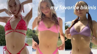 trying on my favorite bikinis #1