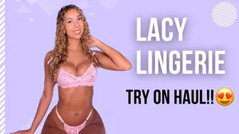 Cleo Clo | Glamour model LINGERIE try on haul | See through, thong, g string