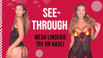 Cleo Clo | Mesh Lingerie Try-on haul | See through, Thongs, Lacy, Bras, Panties