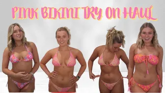 PINK SWIMWEAR HAUL | BIKINI TRY ON HAUL FOR SUMMER - Robyn Emily #1