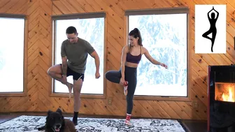 Couples Yoga CHALLENGE!! (Extreme Cold Edition!) #3