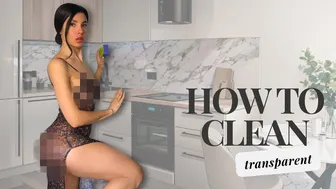 TRANSPARENT Cleaning 2024: Clean with me & NO BRA