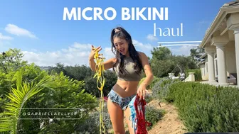 MICRO BIKINI TRY ON HAUL | GABRIELLA ELLYSE