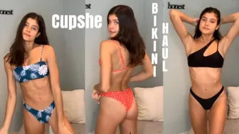 CUPSHE BLUE BIKINI TRY ON HAUL