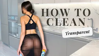 4K Transparent Try On Haul | Clean with Me | See-Through Clothes Style #1