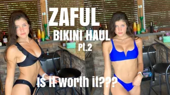 ZAFUL Bikini try on Haul & Review pt 2 *RISKY*