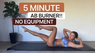 5 Minute 6 Pack Ab Burner! (No Equipment) | Gabriella Ellyse #1