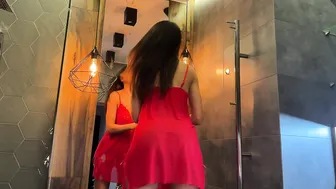 TRANSPARENT Cleaning Mirror | See-Through Red Babydoll #5