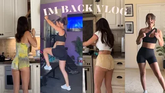 IM BACK! VLOG. SHOOTING CONTENT/WORKOUTS/COOKING | GABRIELLA ELLYSE #1