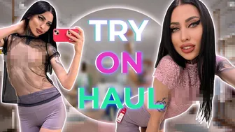 4K Get Ready with Me | Transparent Try on Haul 2024 | Natural Petite Body with Morticia #1