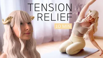 10 Min Yoga Flow: for Stress & Tension Relief | feel calm and relaxed ♥️♥️ #1