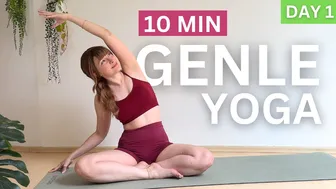 10 Min Gentle Morning Yoga Flow - Awaken (DAY 1) #1