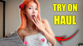 [4K] Transparent Lingerie and Clothes | Janenie's Try On Haul 2024