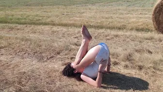 Yoga on the hay #4