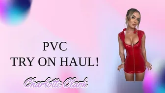 ONLYFANS GIRL TRYS ON PVC DRESS 4K! | CHARLOTTE CLARK #1