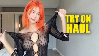 [4K ]Trying on see-through clothes | fashion 2024 #1