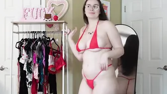 Micro Bikini Try On Haul 4K Mirror View | Amazon Micro Bikini Review + Honest Opinion #3