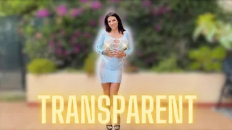 4K TRANSPARENT no pasties Try On Haul | Sheer See Through dress | No Bra | Fishnet Tight Fitting