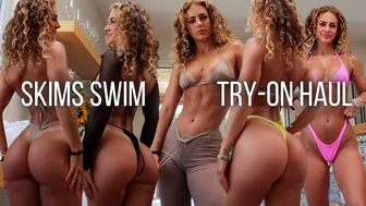 SKIMS SWIM TRY-ON HAUL | HOLY GRAIL OF BIKINIS or OVER-HYPED?! #1