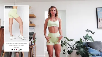 YoungLA for Her Try-On Haul | Curve Seamless Collection | shorts, compressions tees, new bras, etc #2