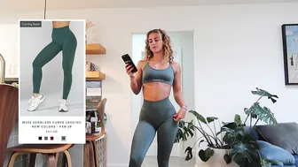 YoungLA for Her Try-On Haul | Curve Seamless Collection | shorts, compressions tees, new bras, etc #3