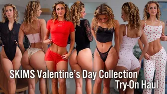 Skims Valentine's Day Collection Try-On Haul | lingerie, bodysuits, sets, pajamas, and more! #1