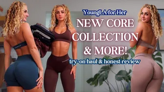 YoungLA for Her try-on haul & honest review | new core collection & more | squat proof? over-hyped?