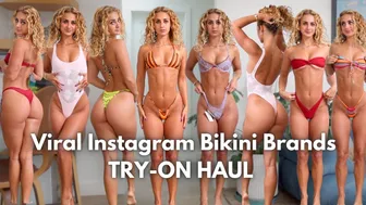 Viral Instagram Bikini Brands Try-On Haul | Bamba Swim & Frankies Bikinis | Expensive Micro Bikinis #1