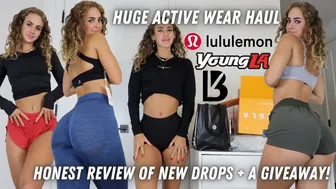 ACTIVE WEAR TRY-ON HAUL | YoungLA & YoungLA for Her drop, BuffBunny Cake Collection, and Lululemon #1