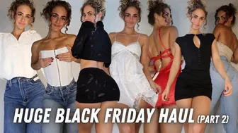 HUGE BLACK FRIDAY SHOPPING TRY-ON HAUL | Tiger Mist, For Love & Lemons, PacSun, Abercrombie | part 2 #1