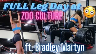 LEG DAY ft. BRADLEY MARTYN at Zoo Culture | Full Workout, Making Content, RawGear Athlete Vlog