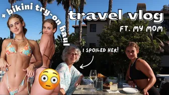 BIKINI HAUL | TRAVEL VLOG | MEET MY MOM! | I SPOILED HER | 437 SWIM | AMAZON BIKINIS