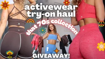 TRENDY ACTIVEWEAR TRY-ON HAUL | FT. BUFFBUNNY COLLECTION | THAT 70S COLLECTION | REVIEW + GIVEAWAY #1