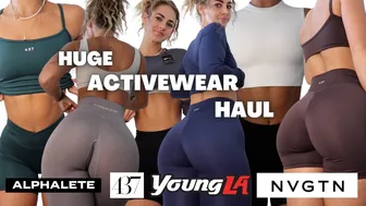 HUGE TRENDY TRY-ON HAUL | ACTIVEWEAR & LOUNGEWEAR | FLATTERING | BOOTY SHORTS, LEGGINGS, SPORTS BRAS