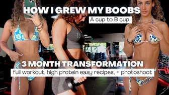 HOW I GREW MY BOOBS | FULL CHEST WORKOUT | HIGH PROTEIN EASY MEALS | PHOTOSHOOT | VLOG