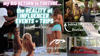 the REALITY of MODELING for BoutineLA (workouts + try-ons + Influencer events) #1