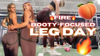 FIRE BOOTY WORKOUT with my BESTIE | Gym Leg Day | quick & effective booty builder to BURN & TONE