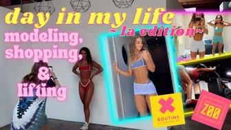 Day in my Life | Modeling for Boutine LA, Zoo Culture workout, and shopping try-on haul | LA Vlog #1