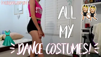 TRYING ON ALL MY DANCE COSTUMES! - Vlogmas Day 18!