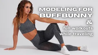 MODELING FOR BUFF BUNNY + FULL WORKOUTS | Texas Travel Vlog