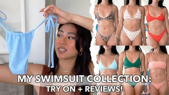 TRYING ON ALL MY SWIMSUITS: Try On, Review + Ranking My Favorite Bikinis! #1