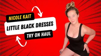 Nicole Kait | Little Black Dresses Try On Haul | Mesh, See Through, 4k