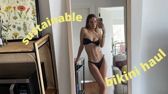 sustainable bikini try-on haul