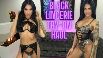 BLACK LINGERIE TRY-ON HAUL