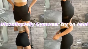 BLOOMINGJELLY GYMWEAR TRY ON HAUL♥️♥️️‍♀️ #1