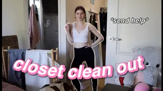 EXTREME CLOSET CLEAN OUT 2024! (i ripped everything out) #1